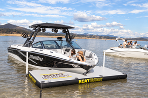 Short V Boat Buddy – Inflatable Dock & Pontoon for V-Hull Boats