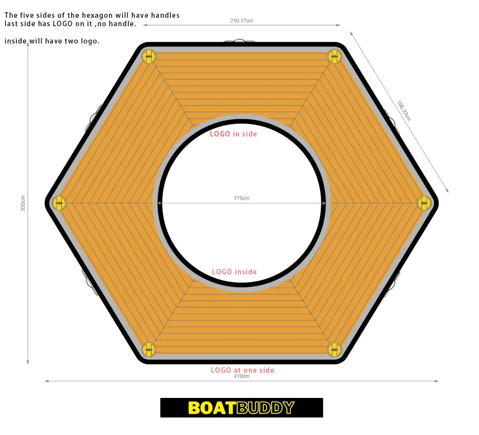 Ultimate Hex Party Buddy (Teak Wood Design)